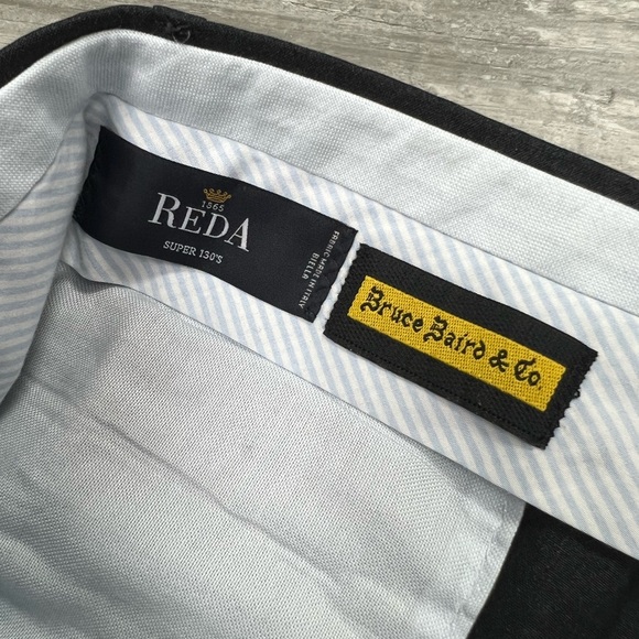 6 East Solid Charcoal Grey Super 130’s Dress Pants 40 - Picture 5 of 8